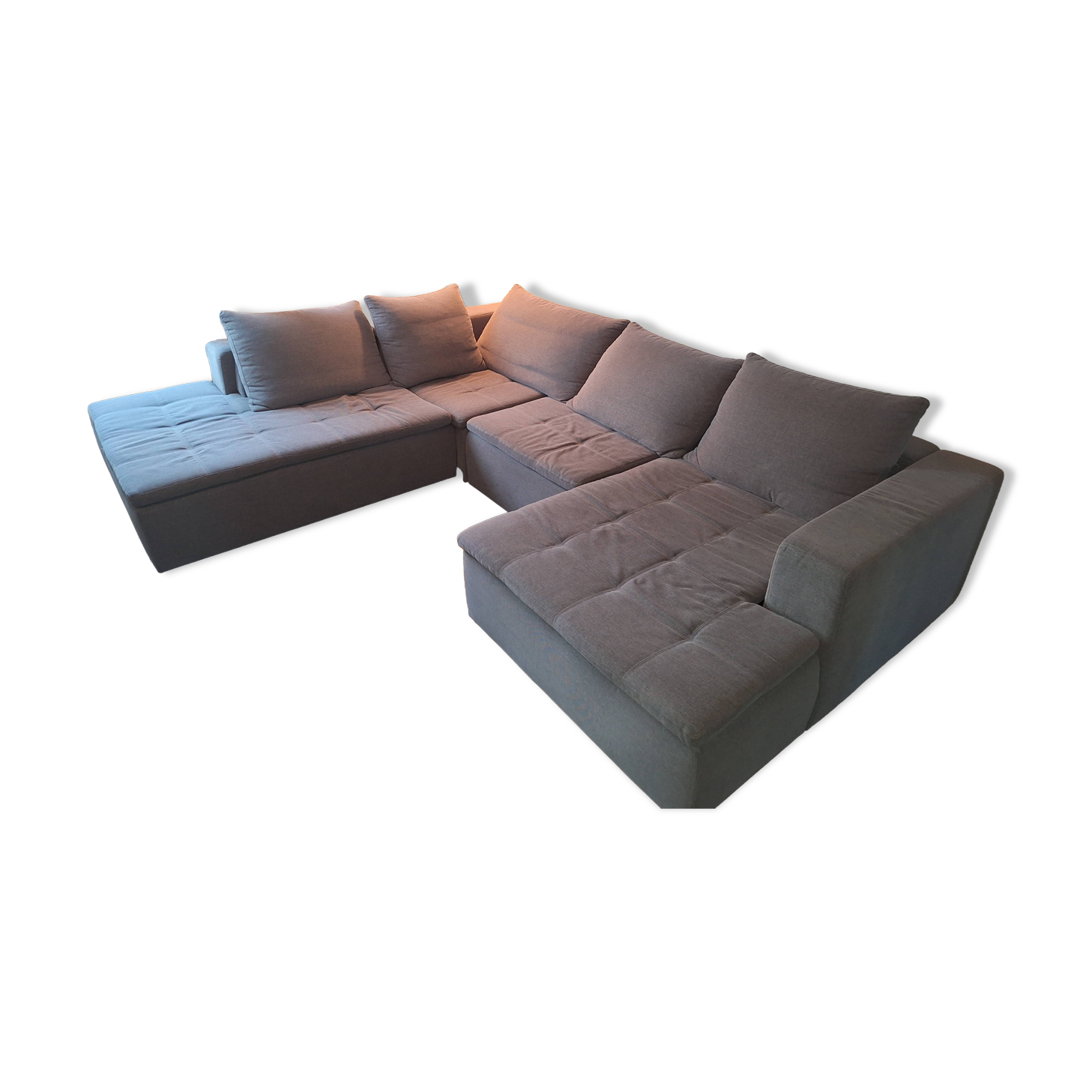 BoConcept modular grey corner sofa