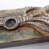 Studio ceramic wall plaque by Gerhard Liebenthron, Germany, 1983