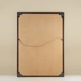 Rare large Antique Baroque or Rococo style hand carved oak mirror, France c