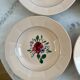 Set of 4 deep plates Sarreguemines Hand-painted