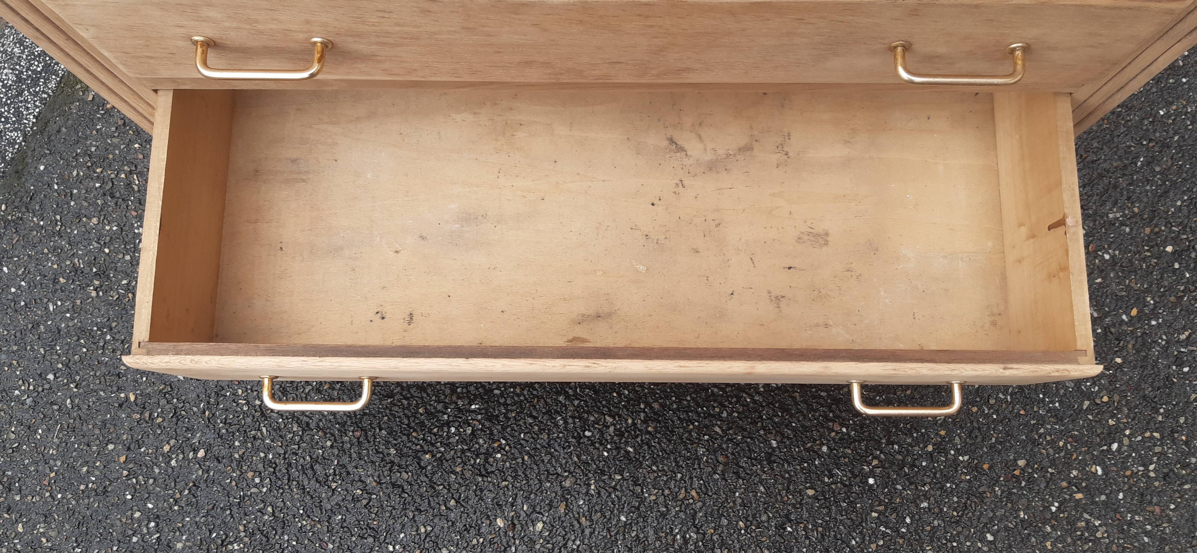 Commode vintage bois brut