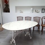 Marble table cast foot cast of 70s