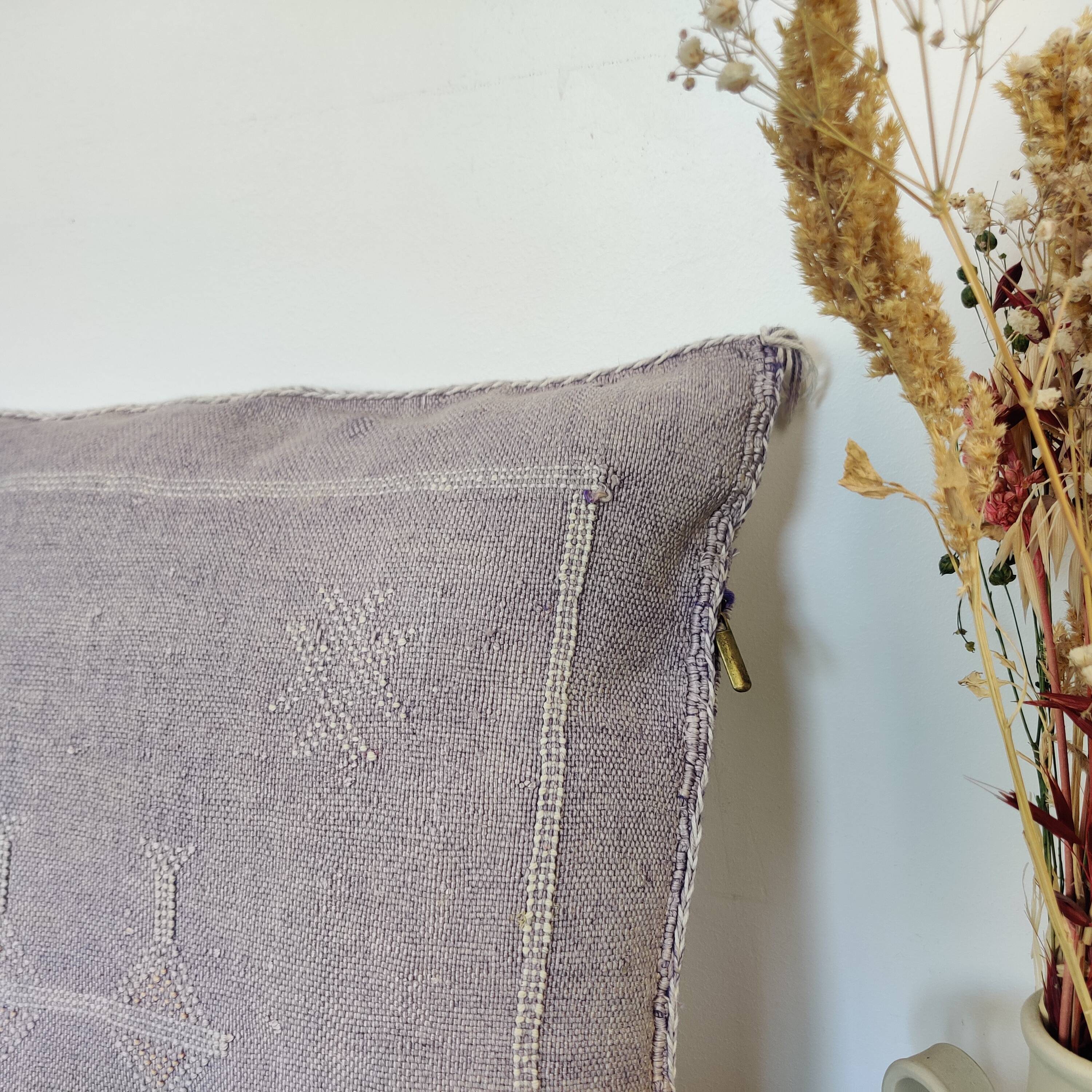 Moroccan Sabra Violet Berber cushion