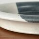 Vintage Danish pottery bowl by Aage Würtz, 1970s.