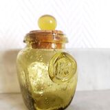 Two Biot bubble glass jars