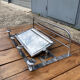 Wall coat rack / 50s chrome cloakroom