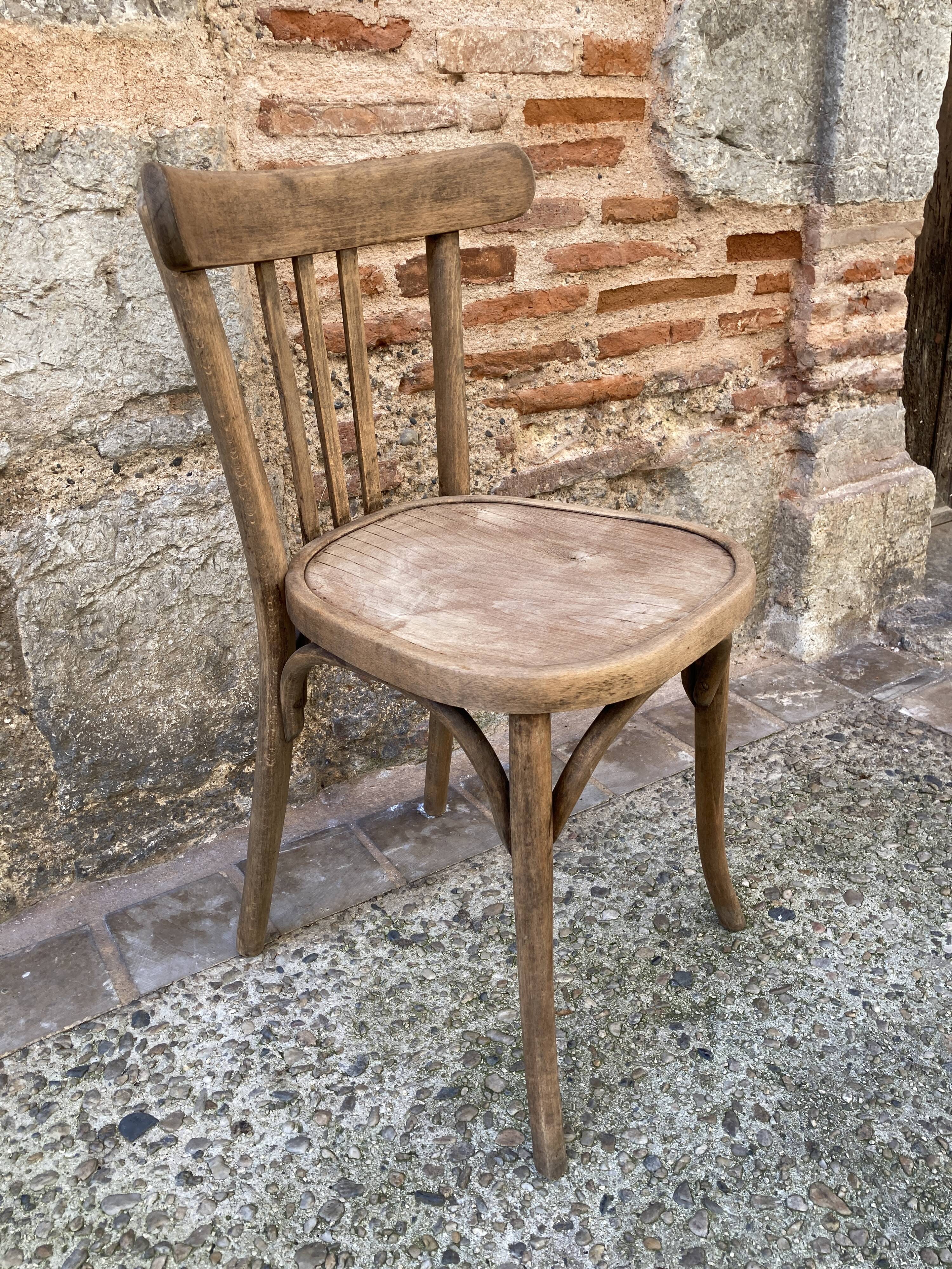 Wooden bistro chair