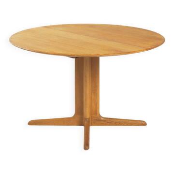 Extendable Oval Teak Dining Table by Danish Brand Dyrlund, 1970s