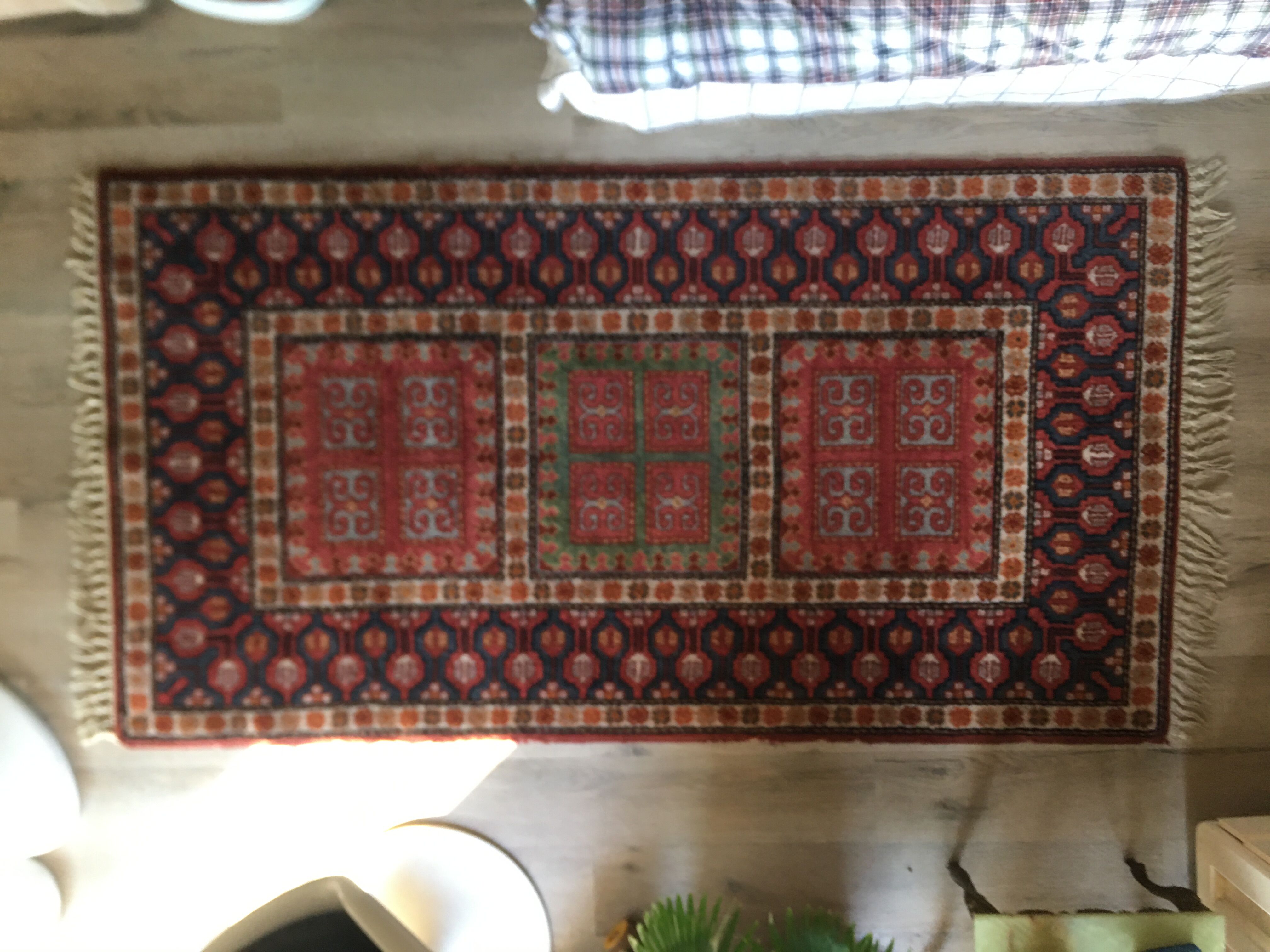 Oriental wool carpet 95x176cm