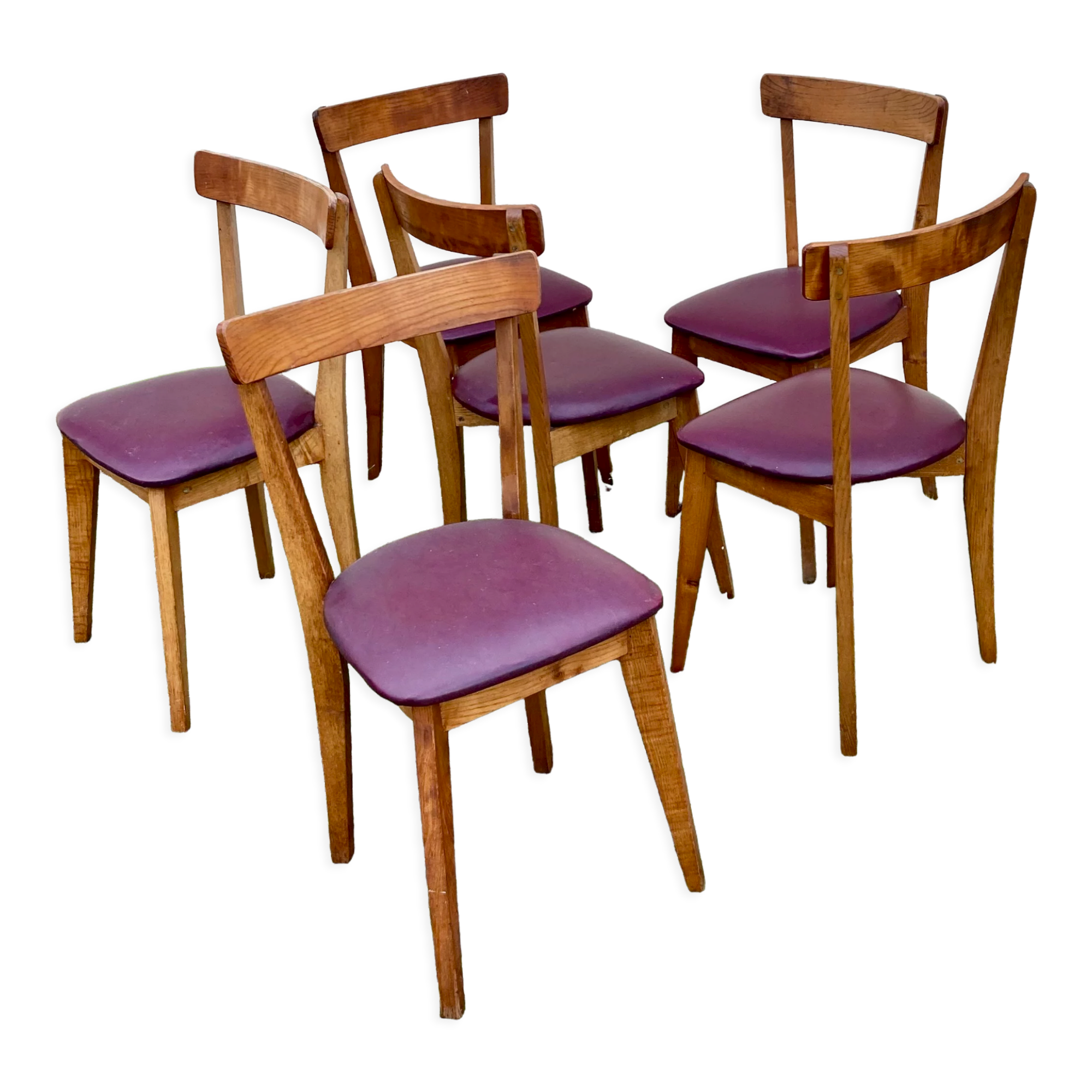 6 chairs 50's