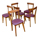 6 chairs 50's