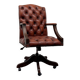 Chaise de bureau Chesterfield anglaise, chaise président.