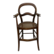 antique caned high chair for children