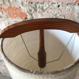 Atomic mid-century teak tripod floor lamp, 1960s