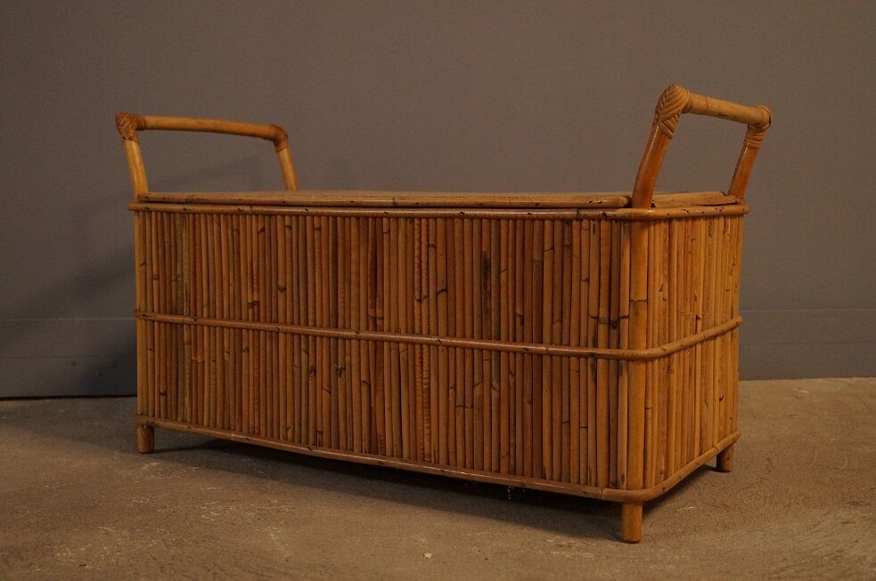 Child chest rattan vintage 1950