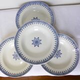 4 assiettes creuses de St Amand modèle Primax