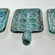 Set of 3 Robert Picault ceramic snail pans