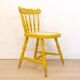 Oak Wooden Grid Seat Chair, Spain, 1950s