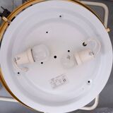 Italian Brass Flush Mount ceiling lamp 1970s