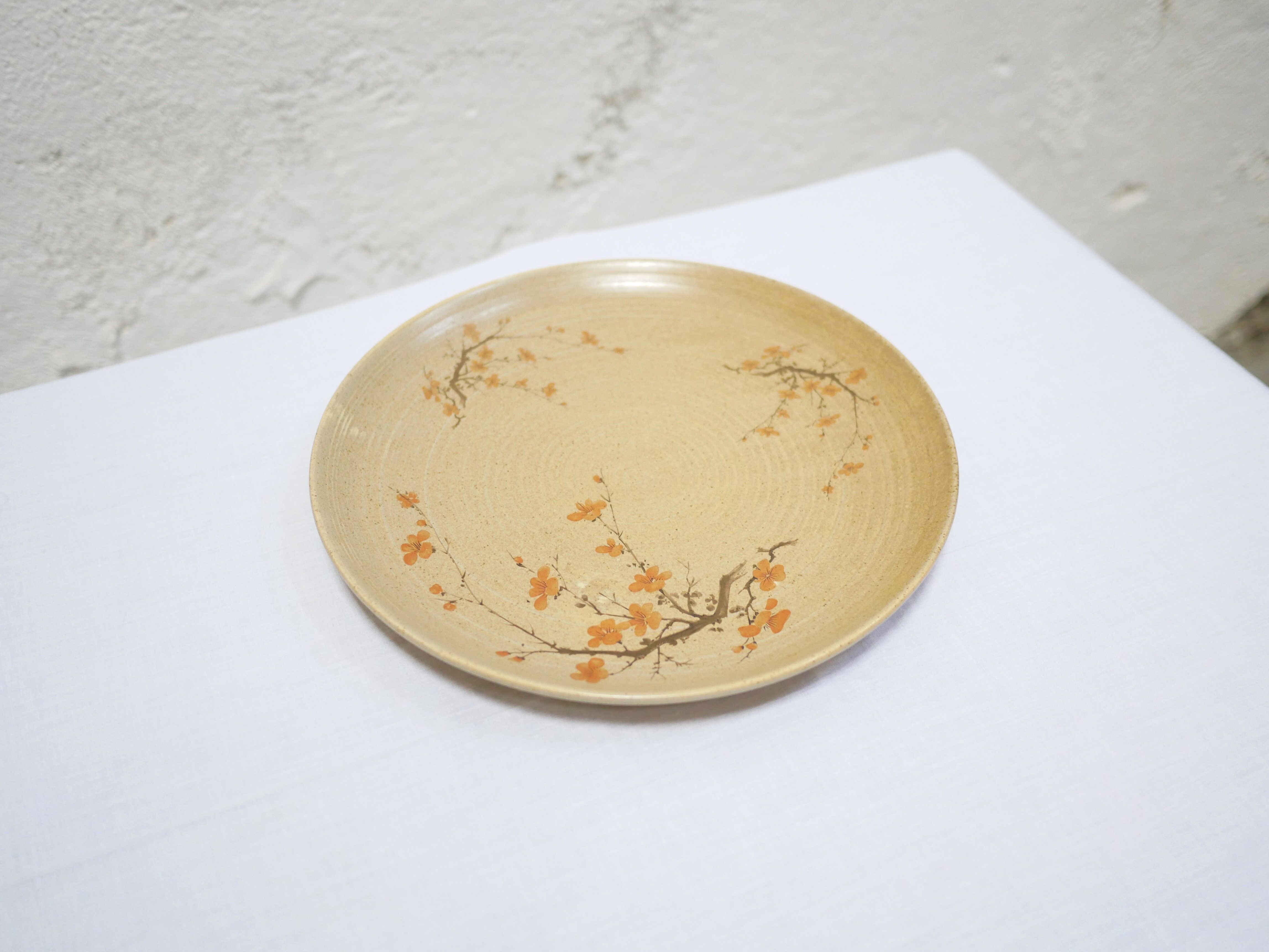 Vintage round porcelain dish by Maison Revol, France