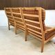 3-seater highback Capella sofa in oak by Illum Wikkelsø, Denmark 1960s