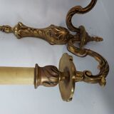 Wall lamp style Louis XV in bronze