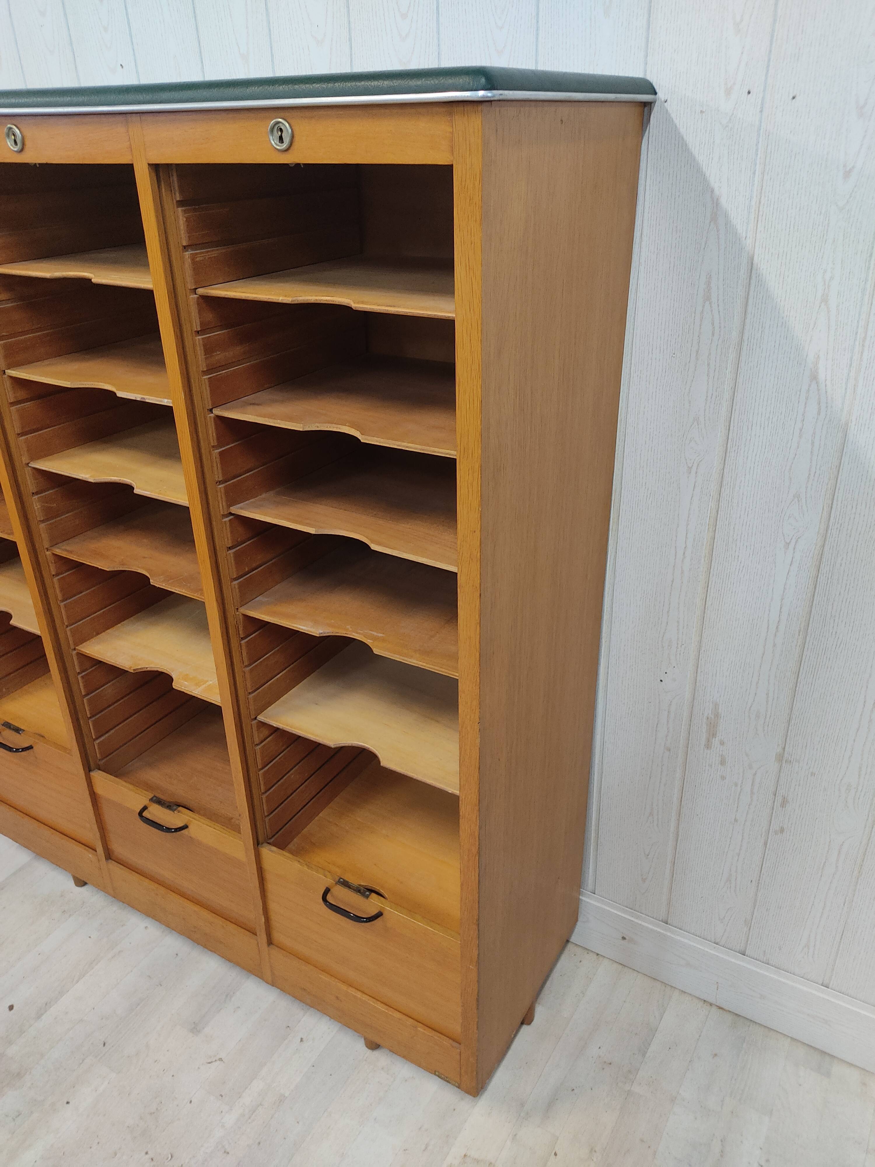 Burwood Triple Curtain Notary Filing Cabinet