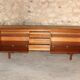 Sideboard vintage in teak and Rosewood, Scandinavian style by White & Newton