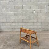 Bout de canapé rotin