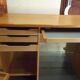 Bar cabinet opening with 2 doors from the 1950s.