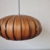 Large Rare Midcentury Veneer Pendant ULUV, 1960s