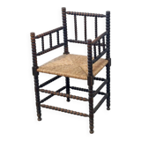 1930's Bobbin easy chair low back