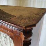 Rustic Wardrobe in Fir with Curtains