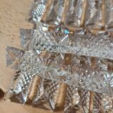 Set of 11 crystal knife holders