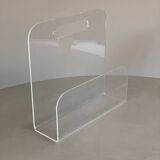 Porte revues vintage en plexiglas