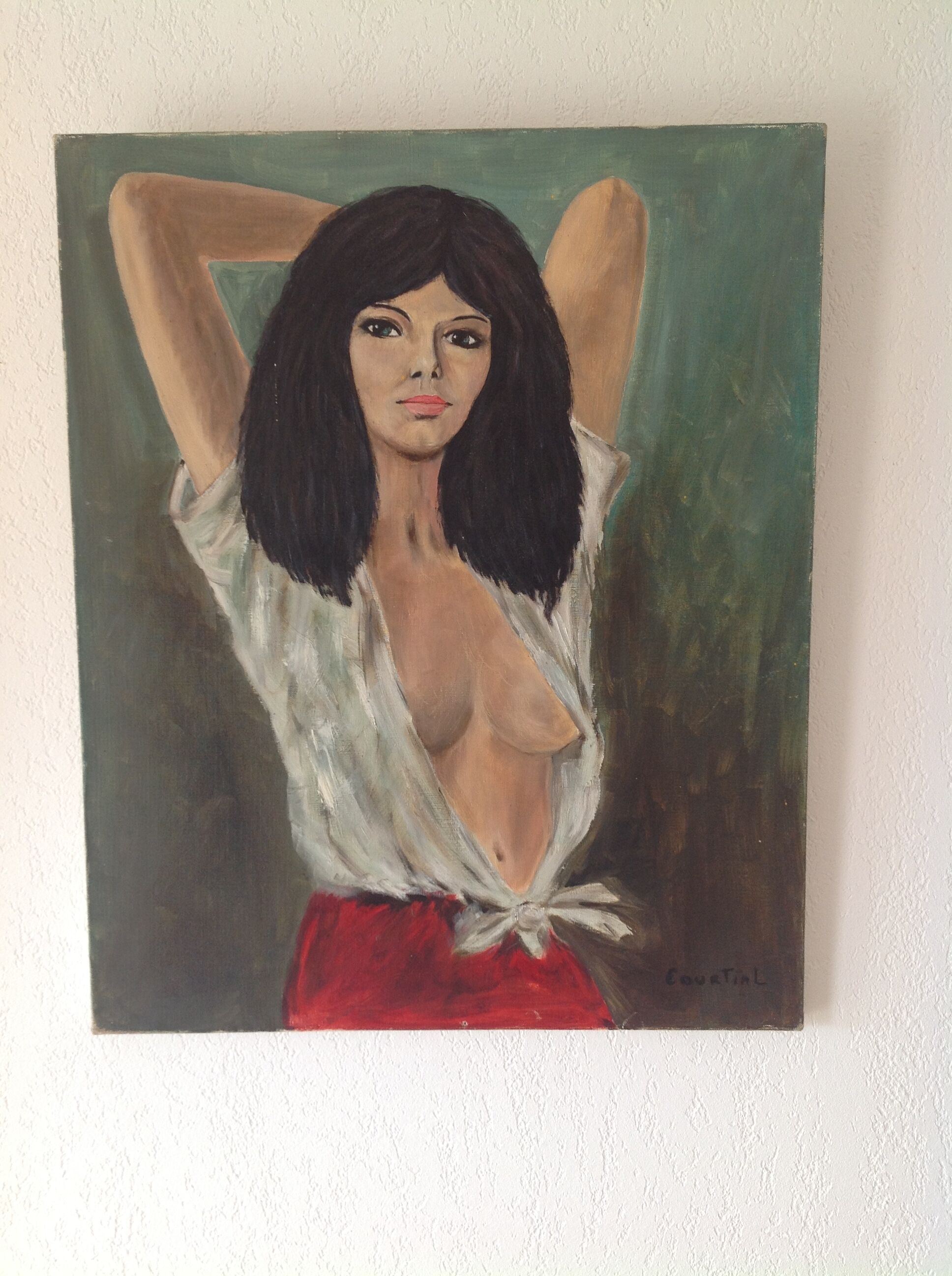 Oil on canvas woman