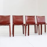 Cab 412 + 414 Dining Chairs by Mario Bellini for Cassina, Italy, Set of 5