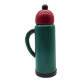80s postmodern memphis age wooden thermos carafe hand made by pietro manzoni italy stamped