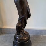 Art Nouveau bronze female sculpture