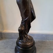 Sculpture femme art nouveau en bronze