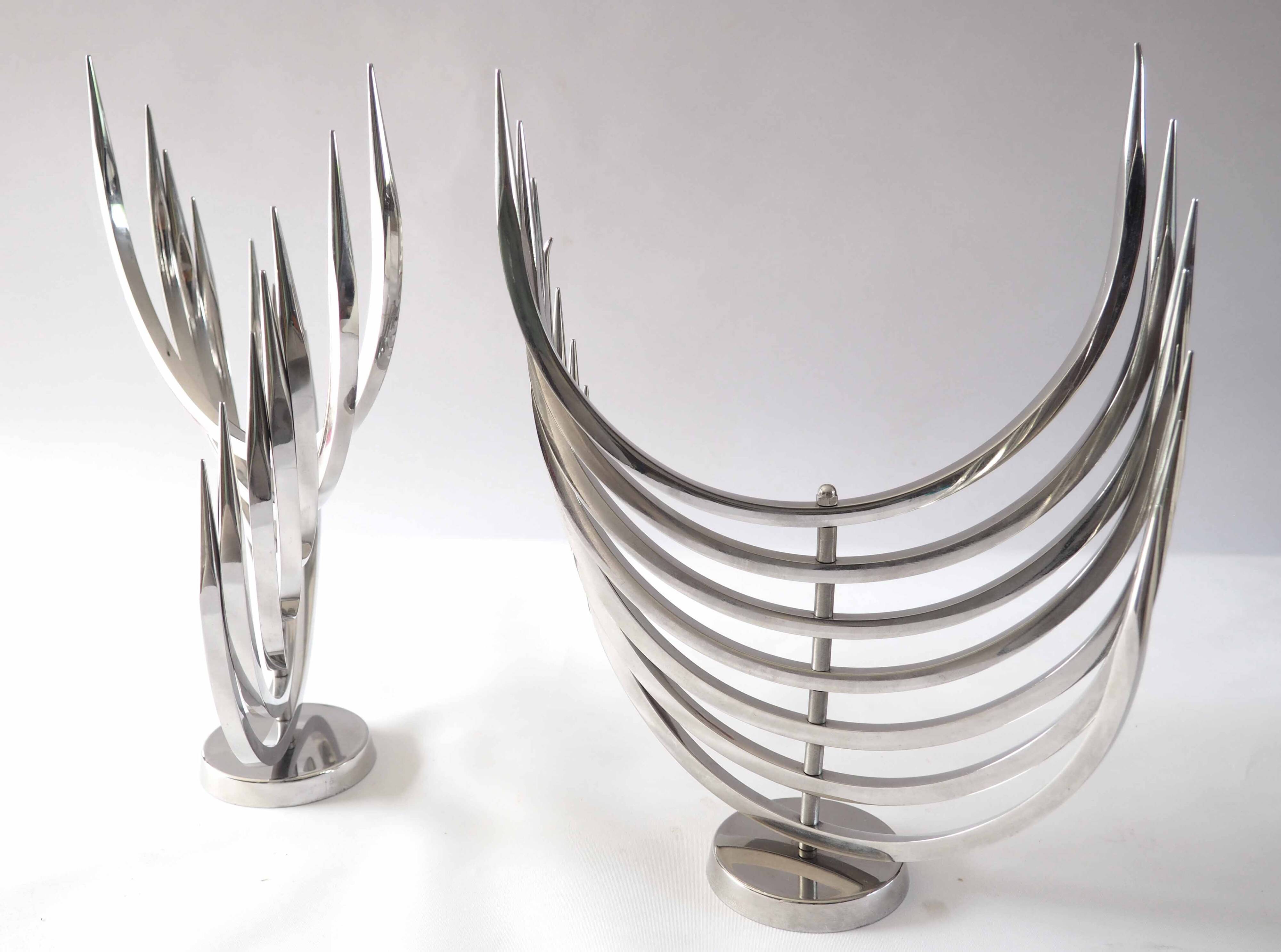 Pair of X Feal candlesticks