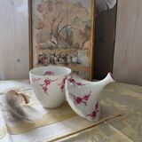 Limoges porcelain cup with lid