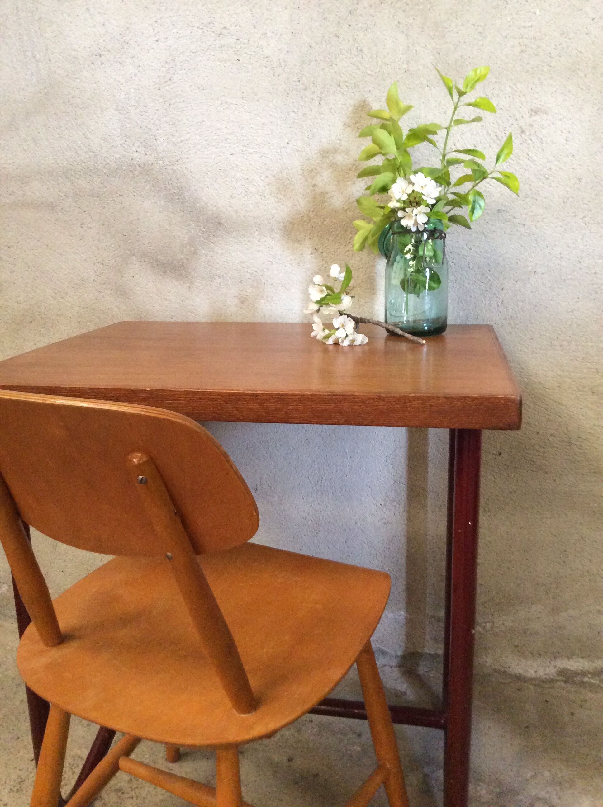 Vintage wood office 1960