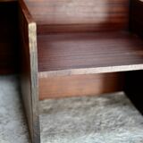 Set of 6 reversible bedside tables, 3 positions. Circa 1950