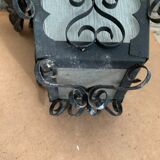 Lampe extérieur en fer forgé et verre lanterne