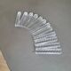 12 faceted glass knife rests