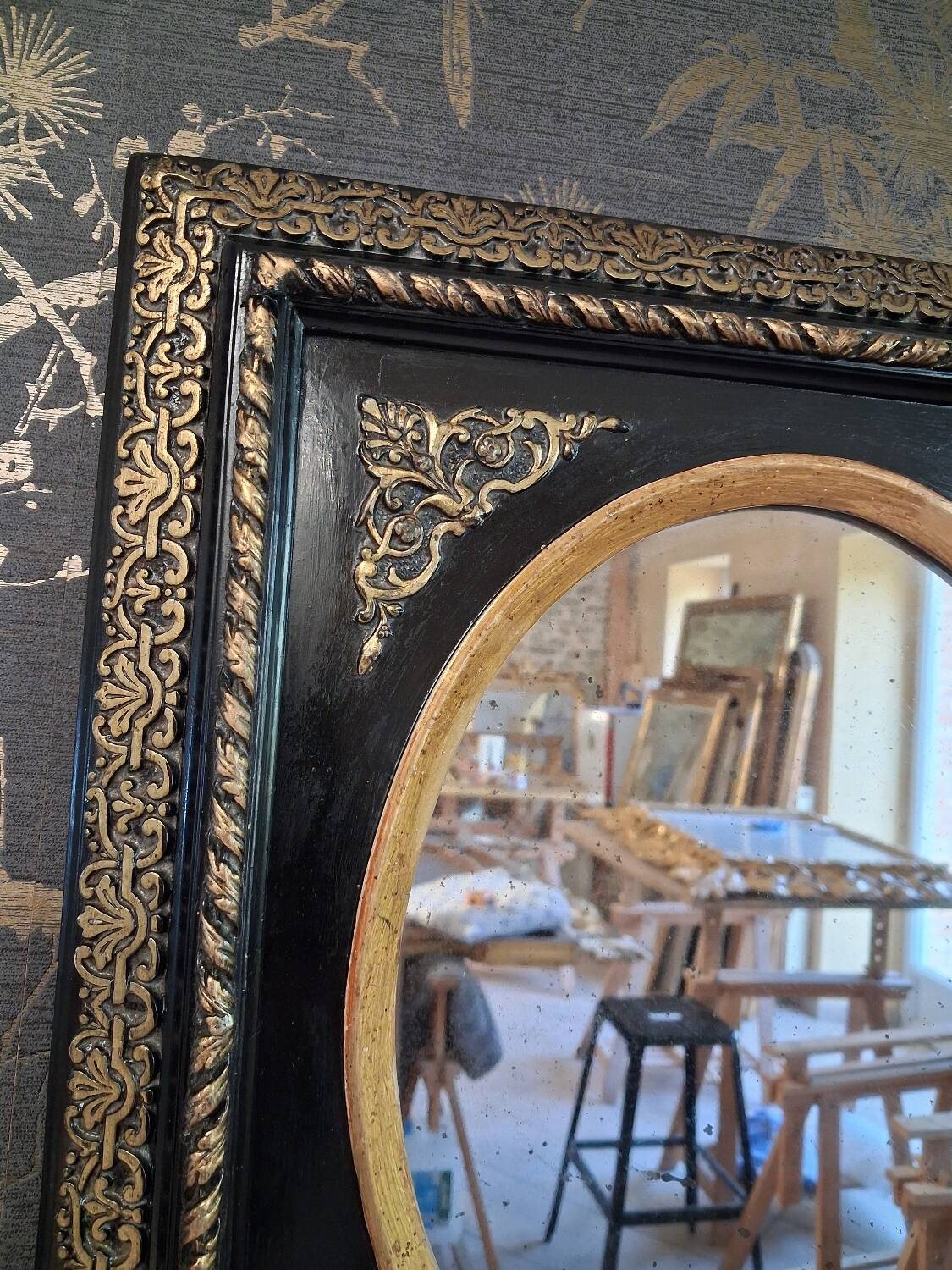 Mirror from the Napoleonic III era 47x41