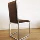 Set of 4 metal chairs and fabrics from the 80s