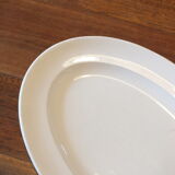 White oval dish Gien Geoffroy & Cie circa 1870