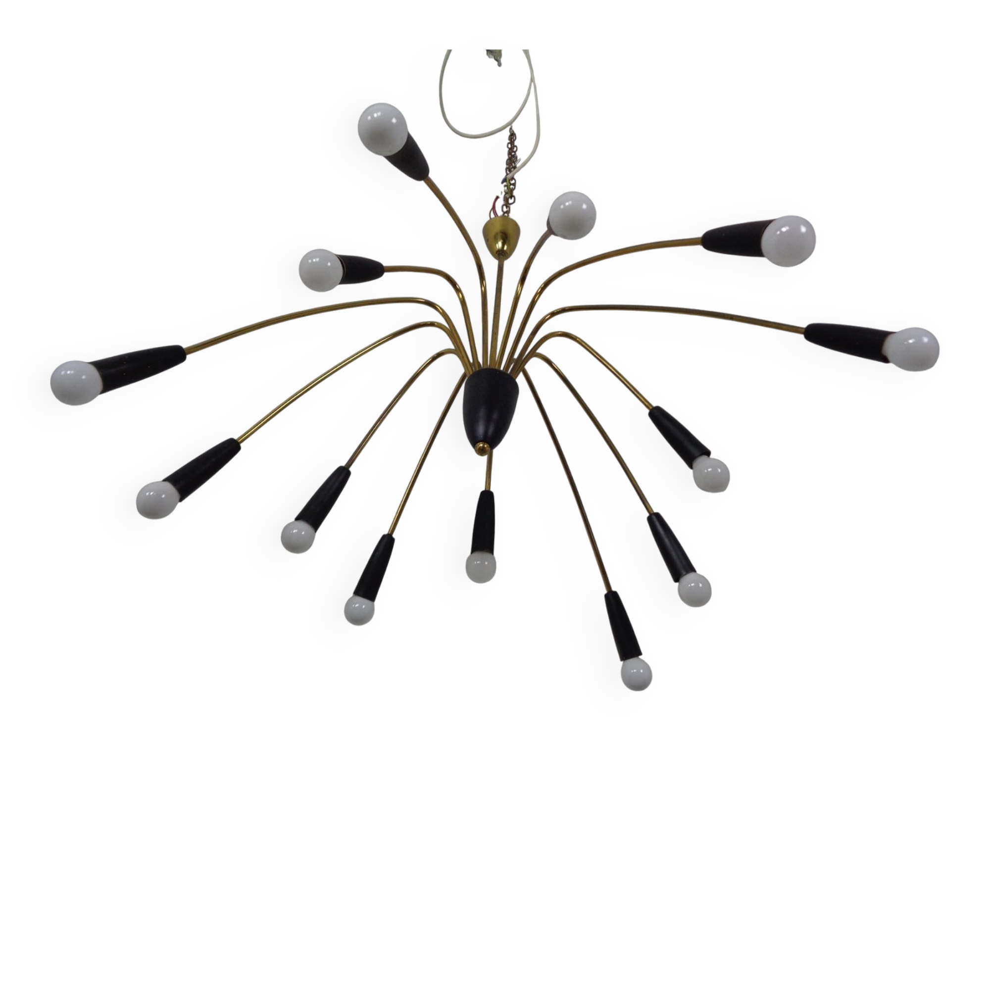 Large Italian Spider Ceiling Lamp, 1950s
